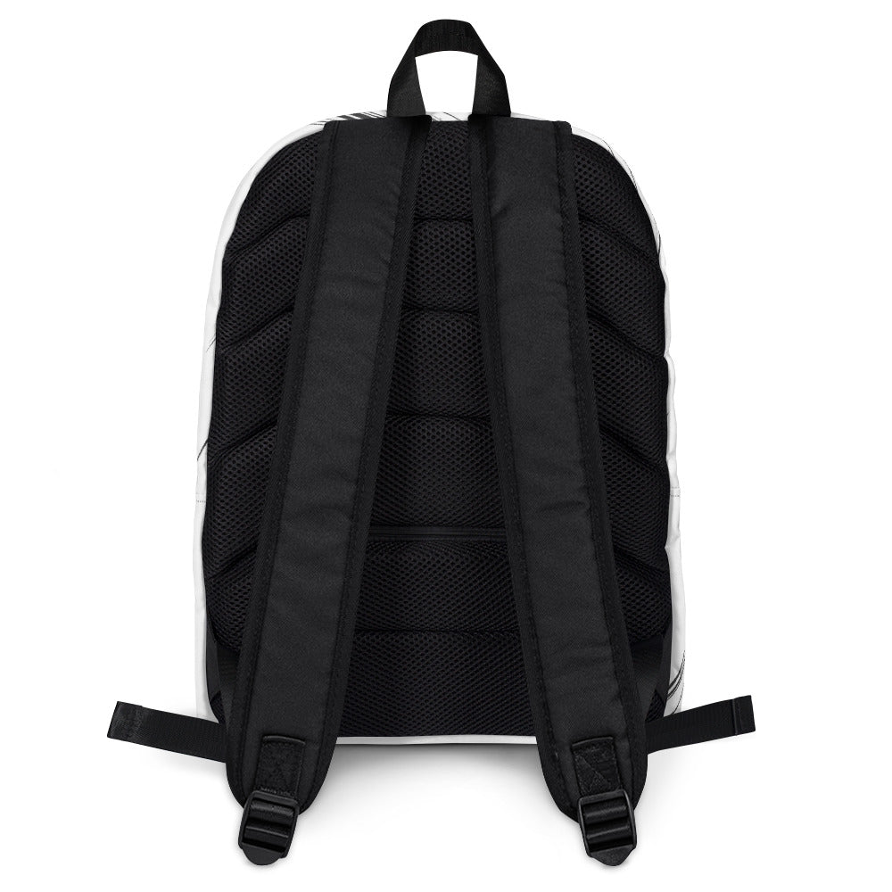 Black/White streaks Backpack