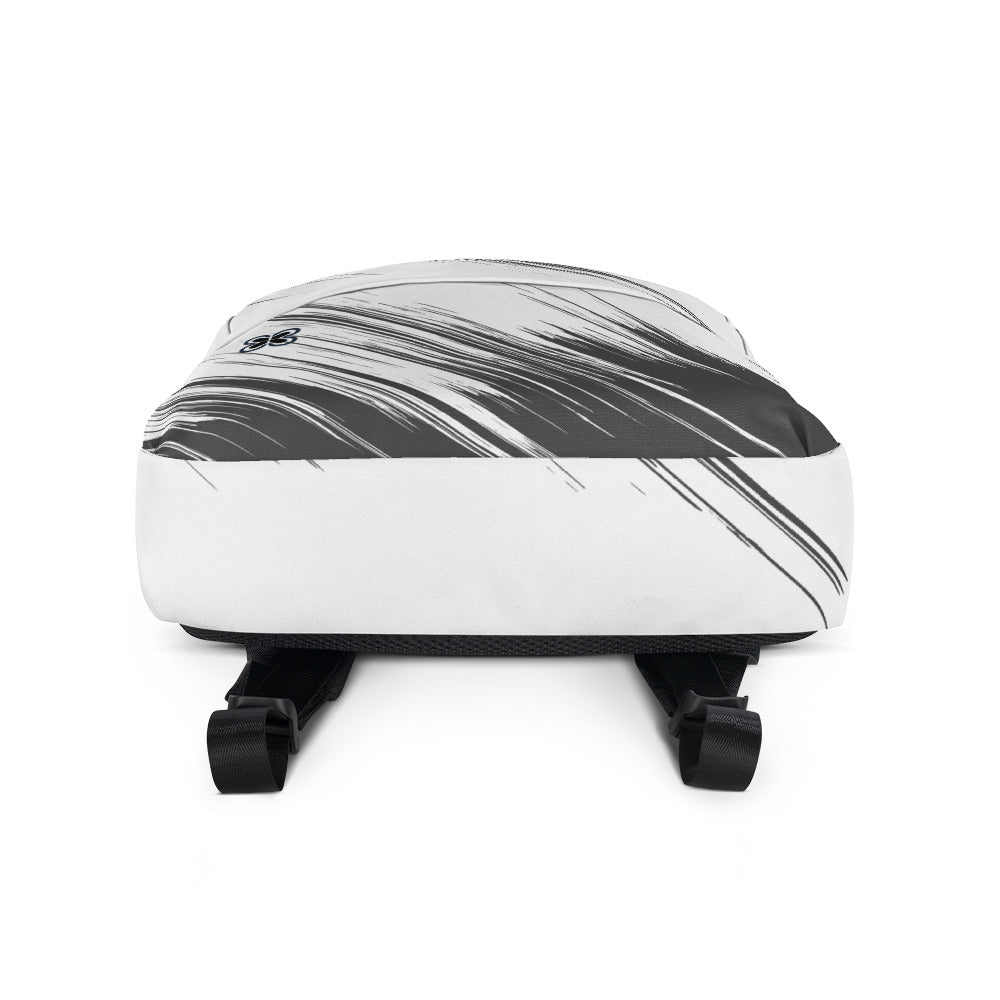 Black/White streaks Backpack