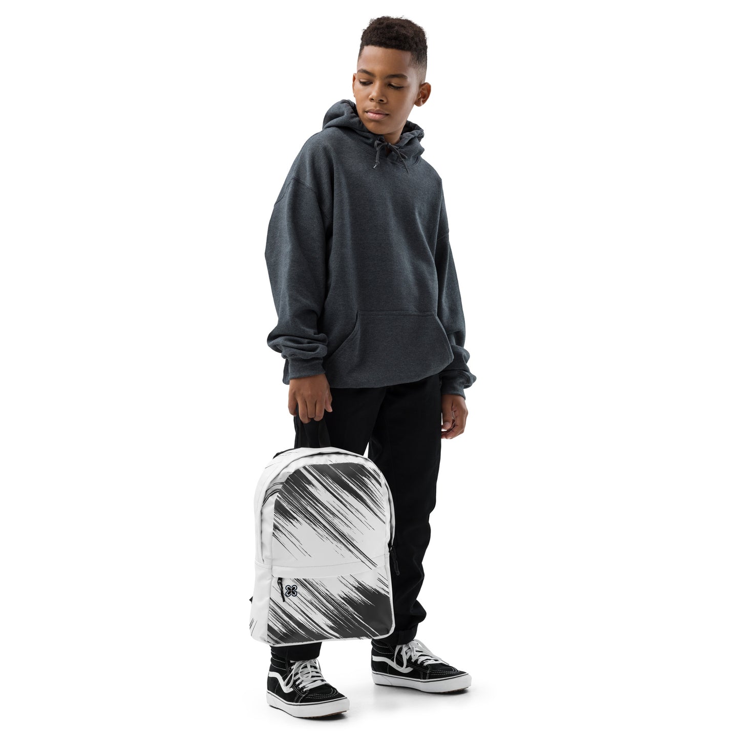 Black/White streaks Backpack