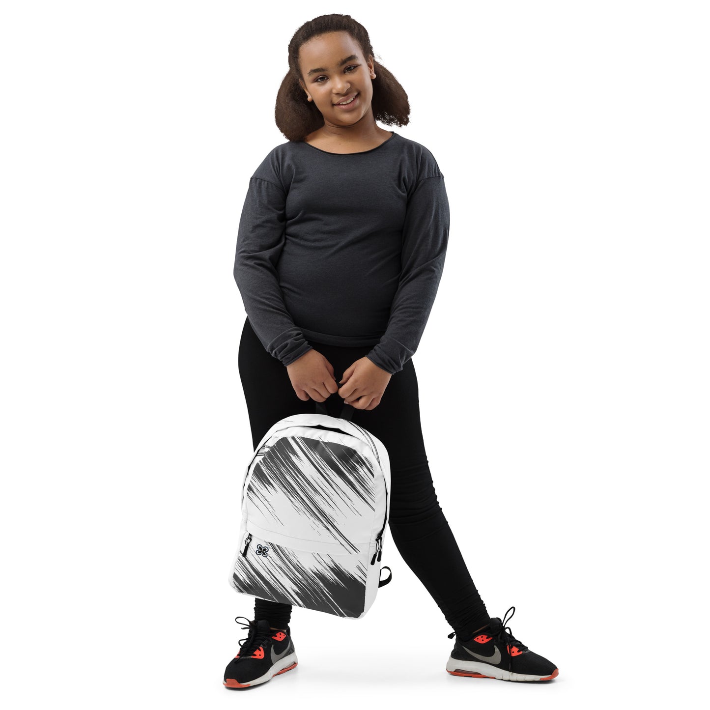 Black/White streaks Backpack