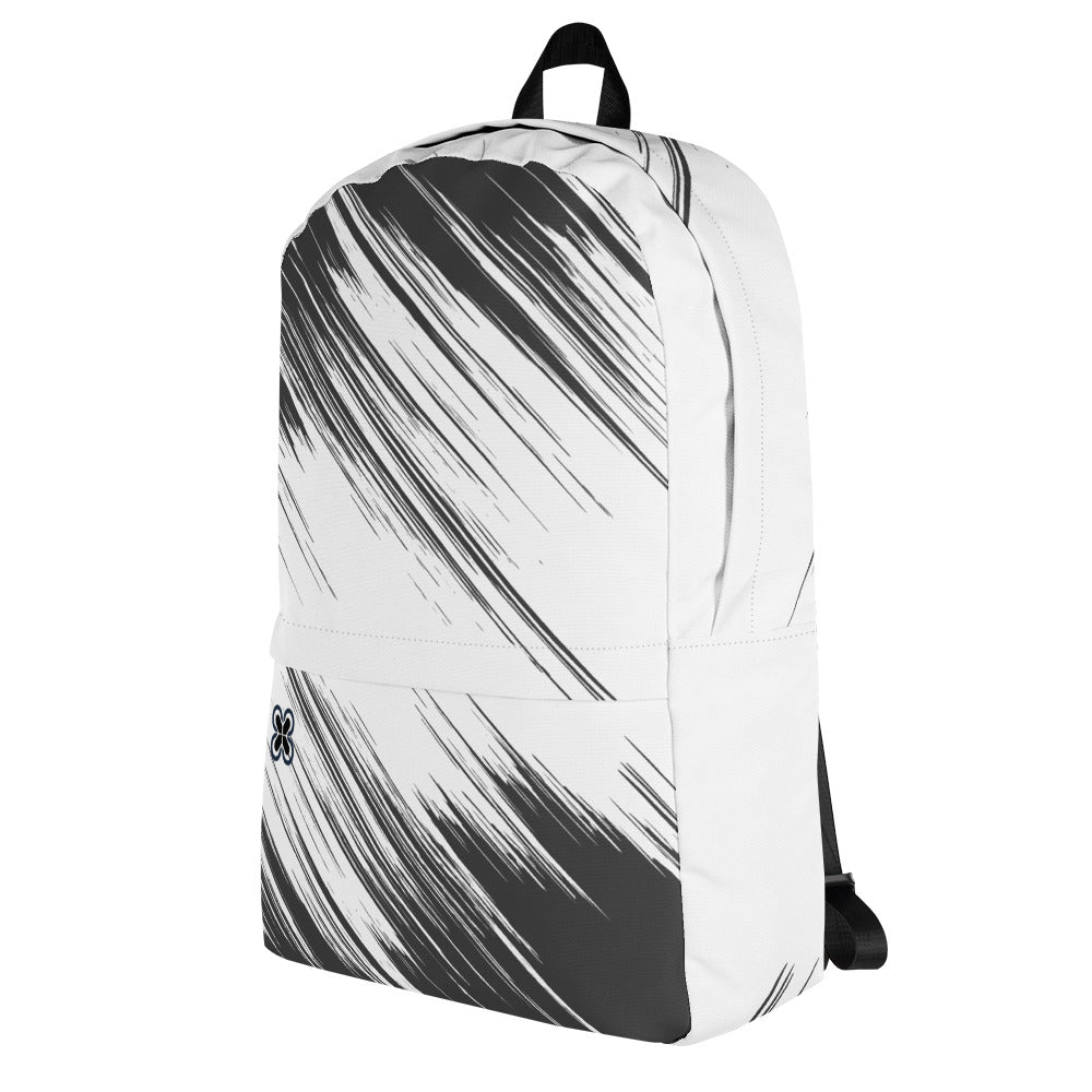 Black/White streaks Backpack