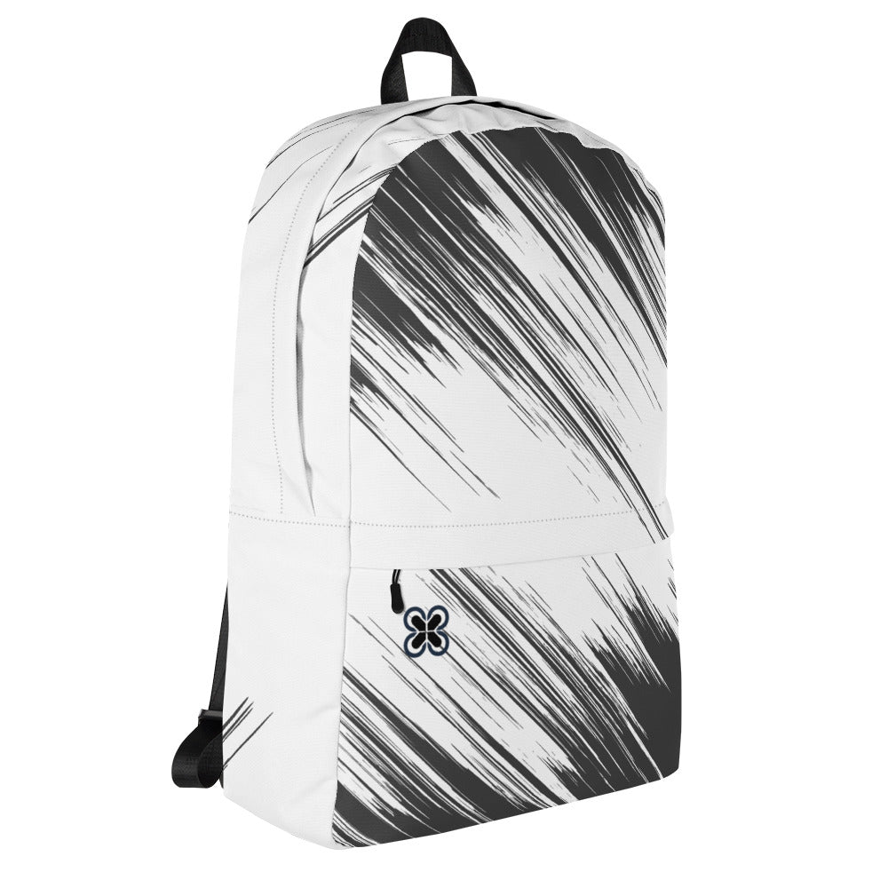 Black/White streaks Backpack