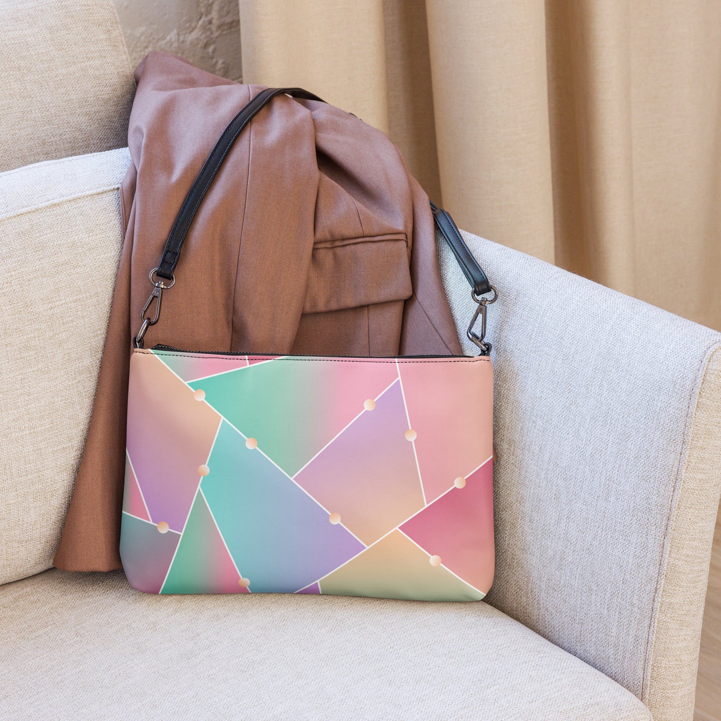 Glass-Pattern Crossbody bag