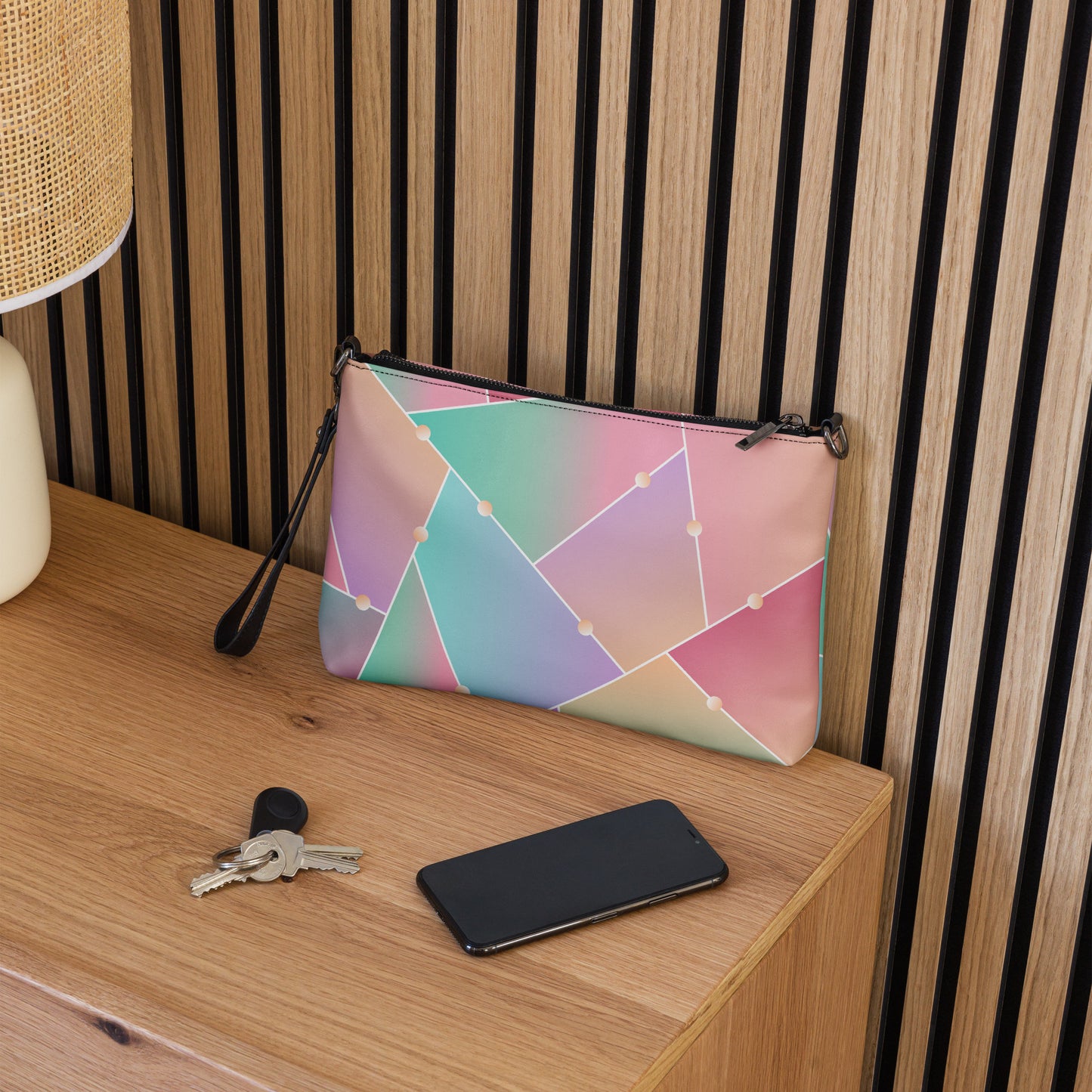 Glass-Pattern Crossbody bag