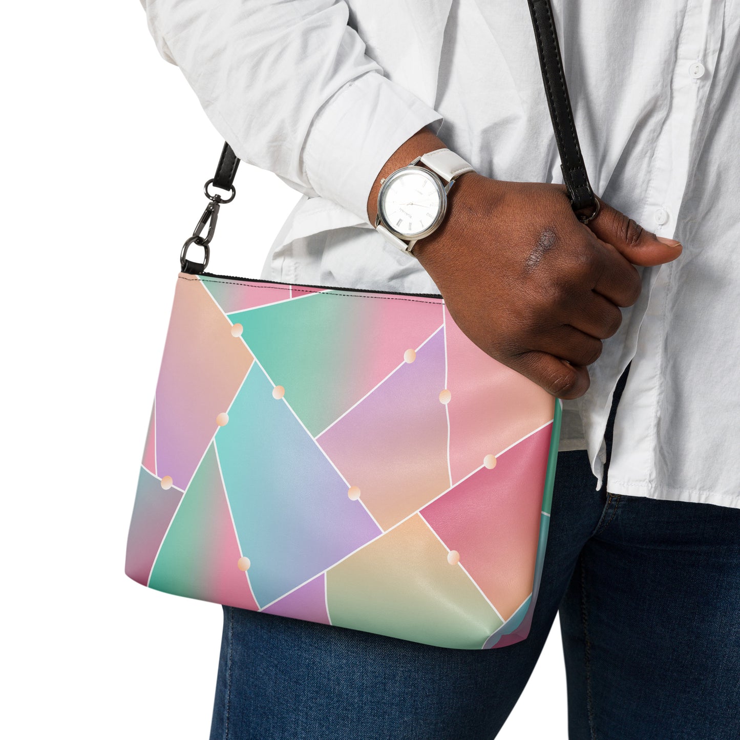 Glass-Pattern Crossbody bag