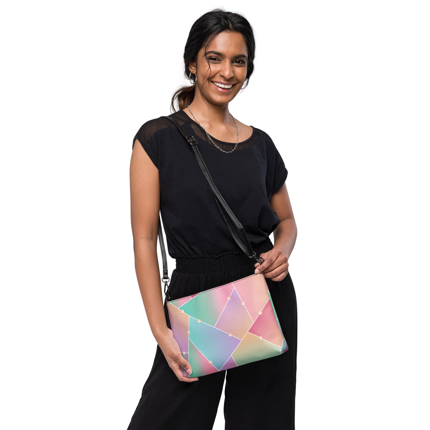 Glass-Pattern Crossbody bag