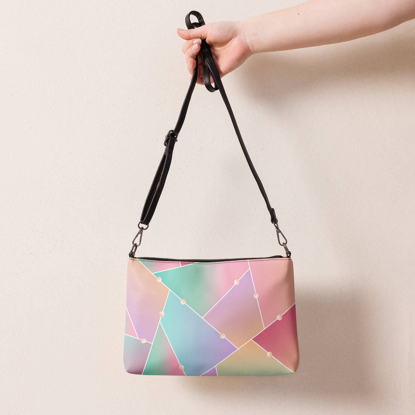 Glass-Pattern Crossbody bag