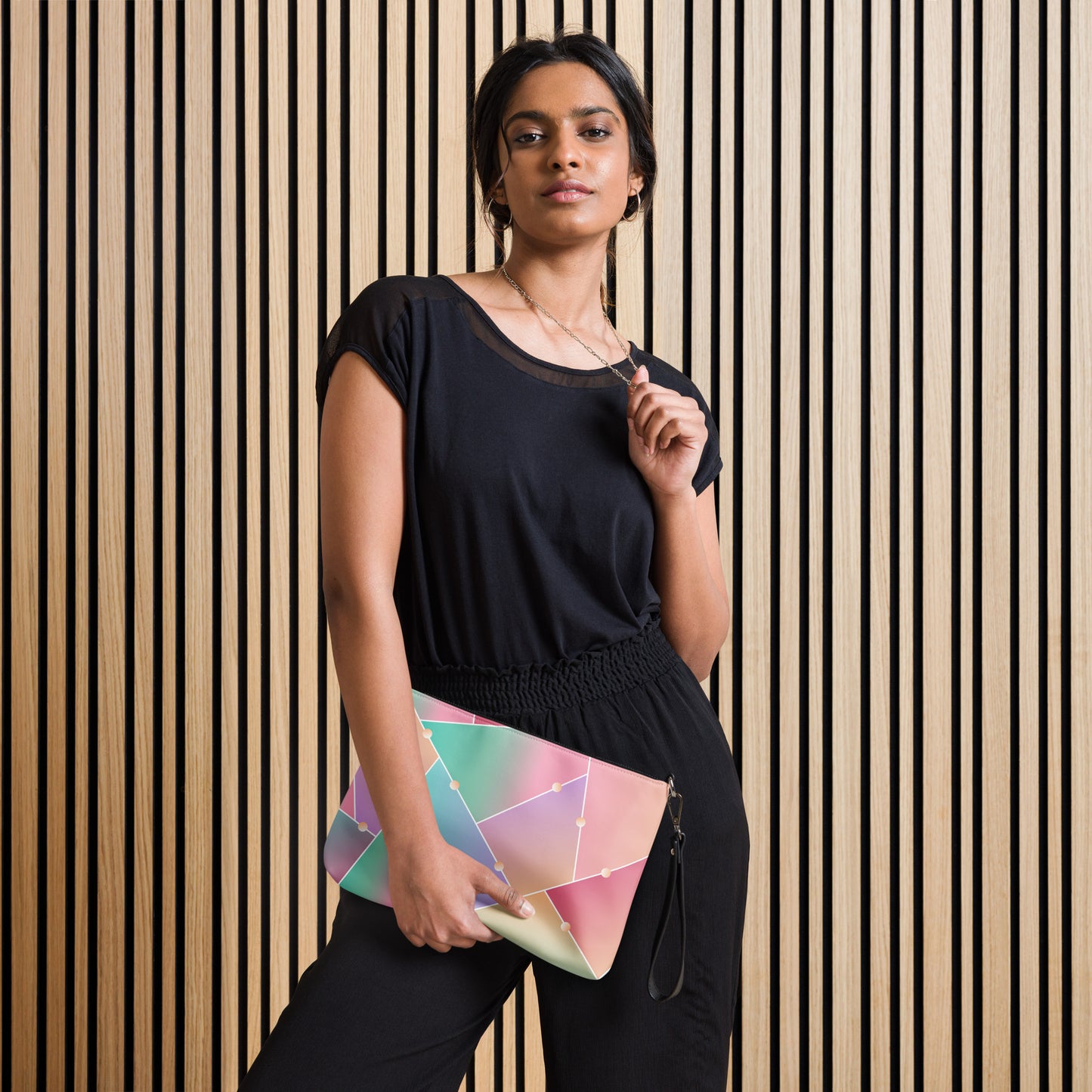 Glass-Pattern Crossbody bag