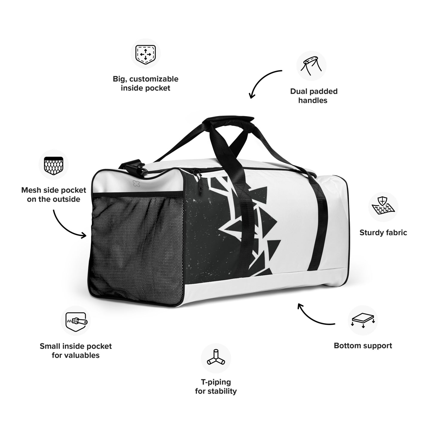 Modern Tri Duffle bag