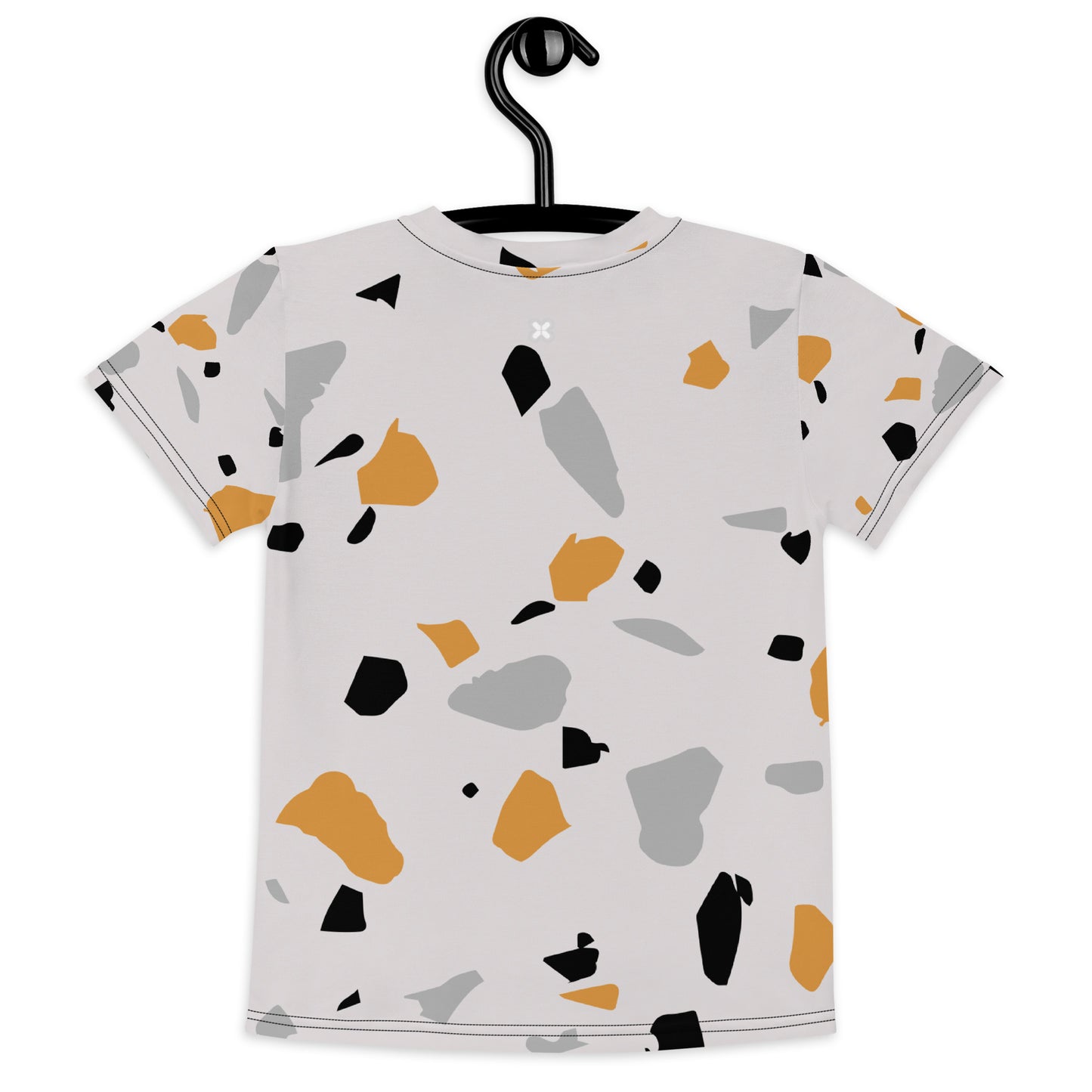 Splatter-Pattern Kids crew neck t-shirt