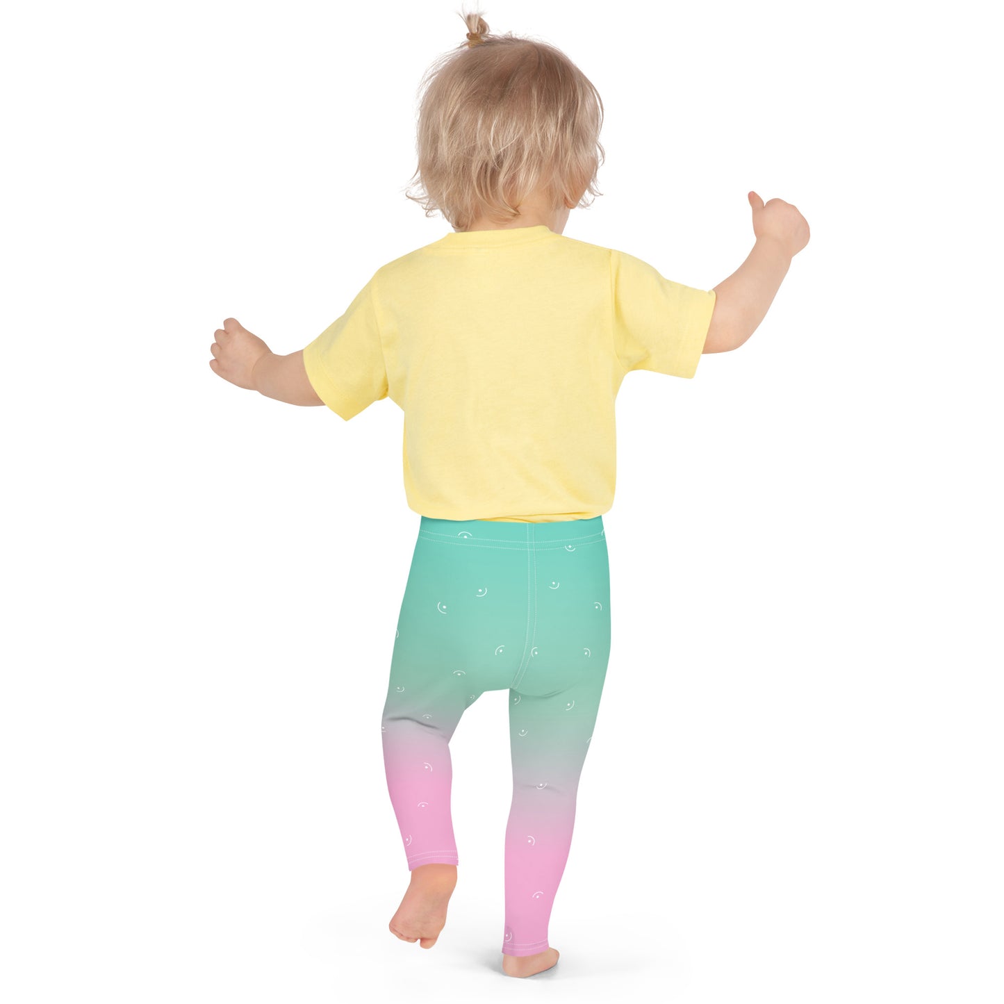 Green/Pink Gradient Kid's Leggings