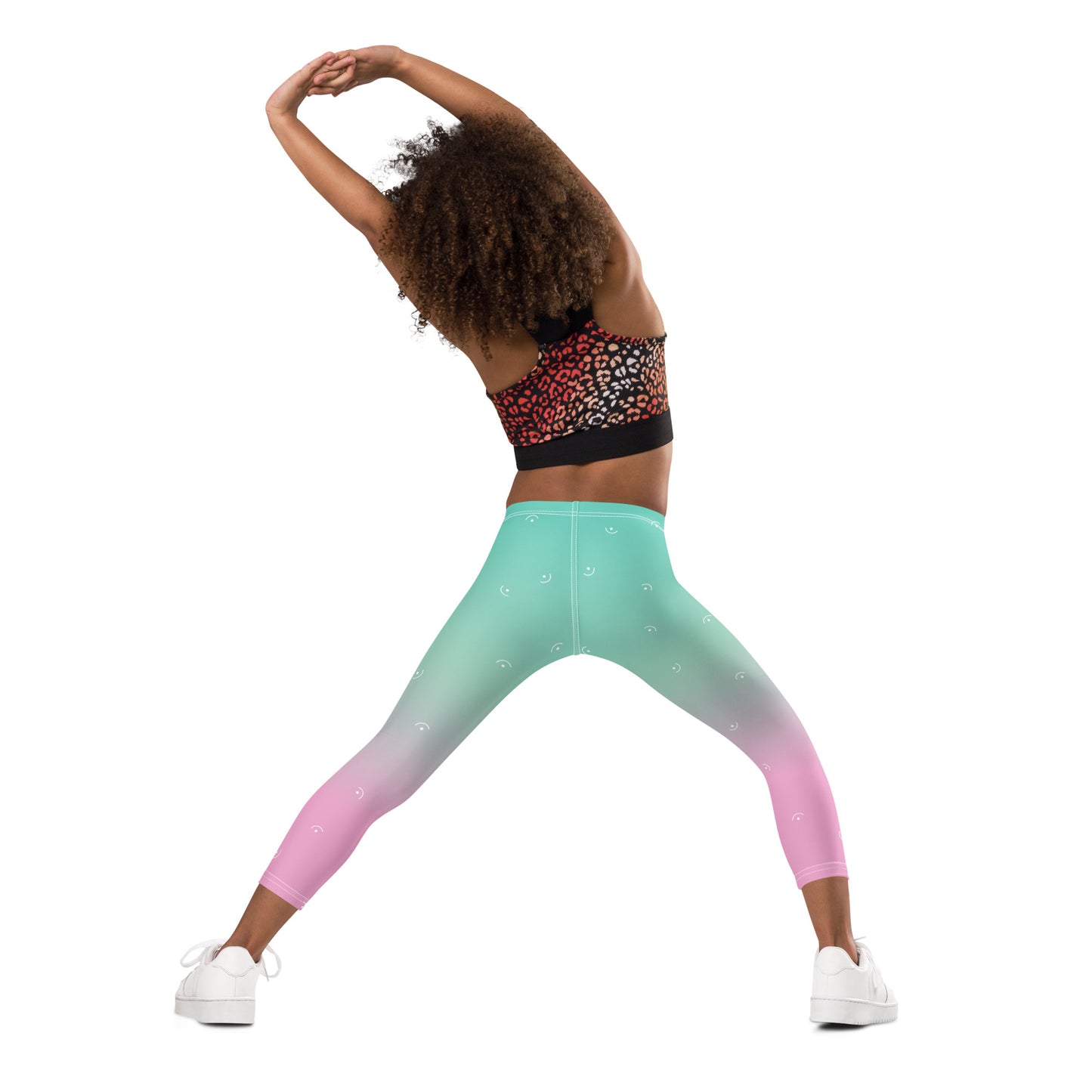 Green/Pink Gradient Kid's Leggings