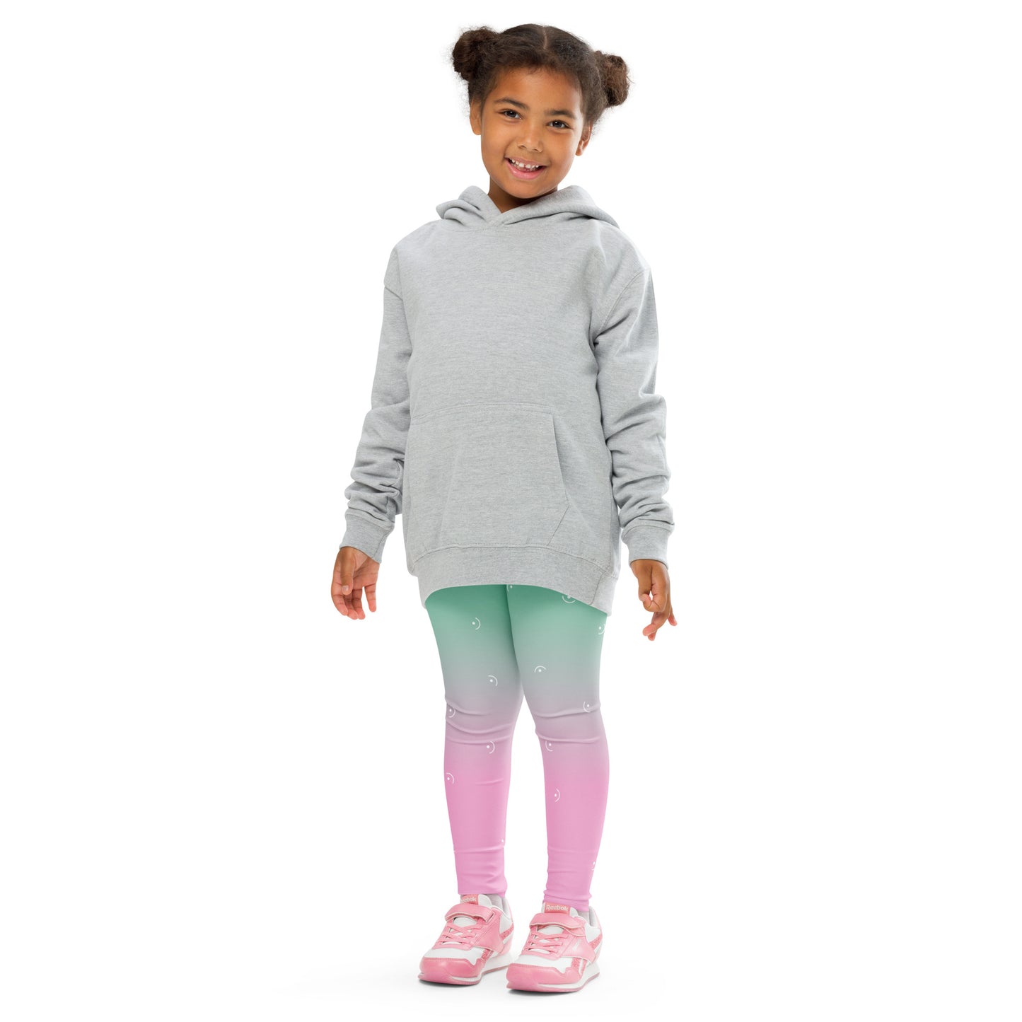 Green/Pink Gradient Kid's Leggings