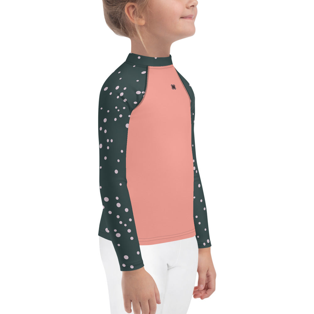 Polkadot-Snow Kids Rash Guard
