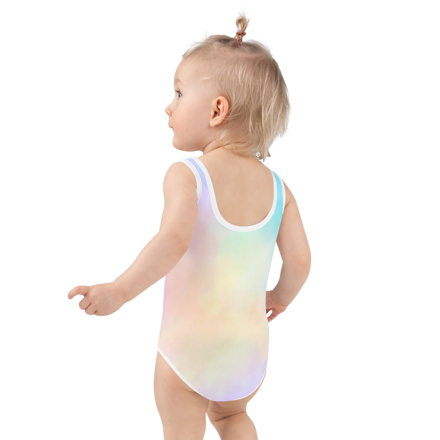 All-Over Print Cotton Candy Kids Swimsuit