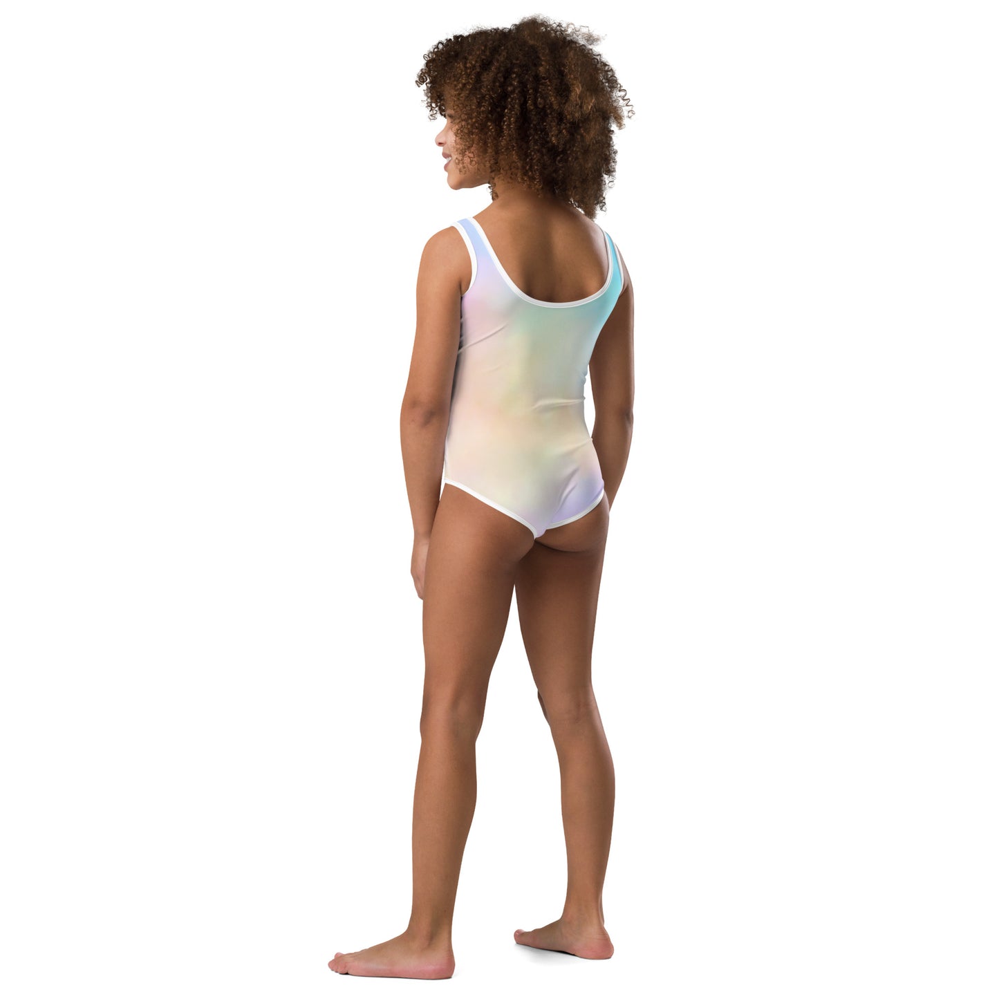 All-Over Print Cotton Candy Kids Swimsuit
