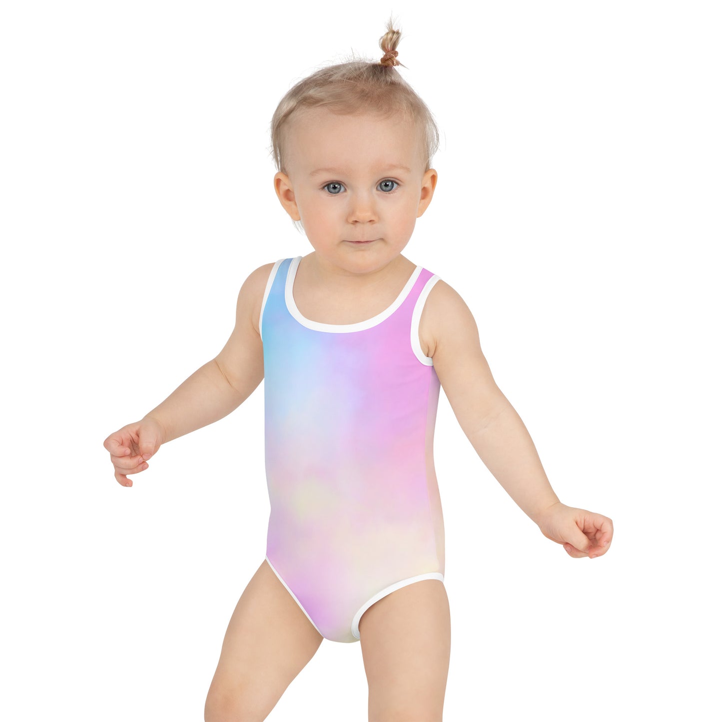 All-Over Print Cotton Candy Kids Swimsuit