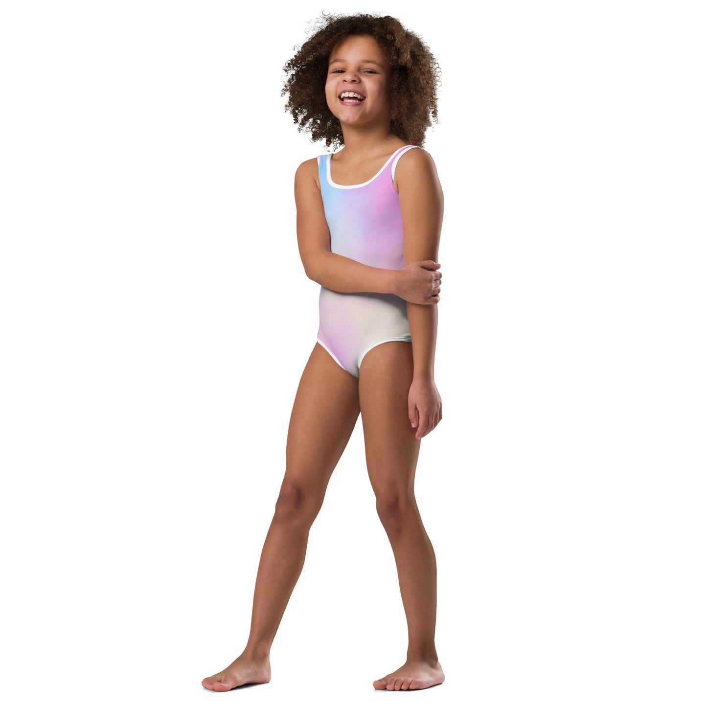 All-Over Print Cotton Candy Kids Swimsuit