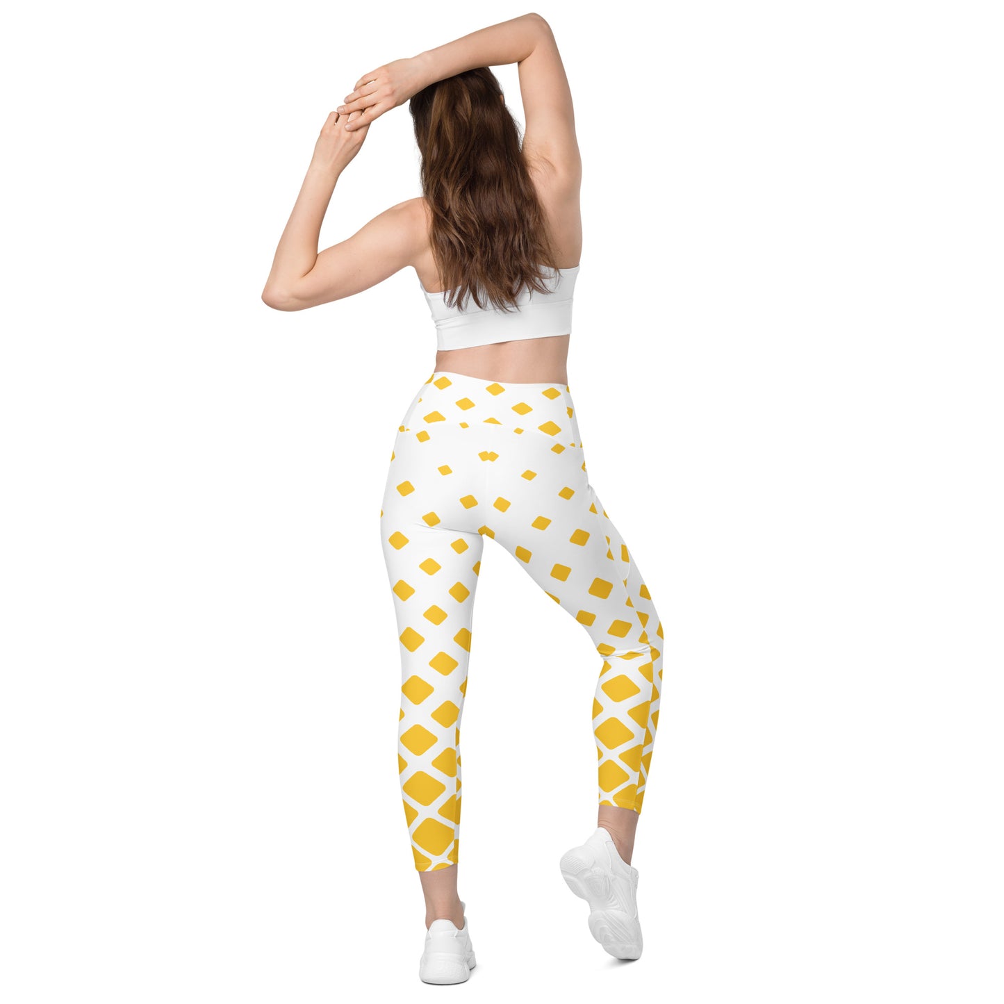Yellow Gradient Leggings with pockets