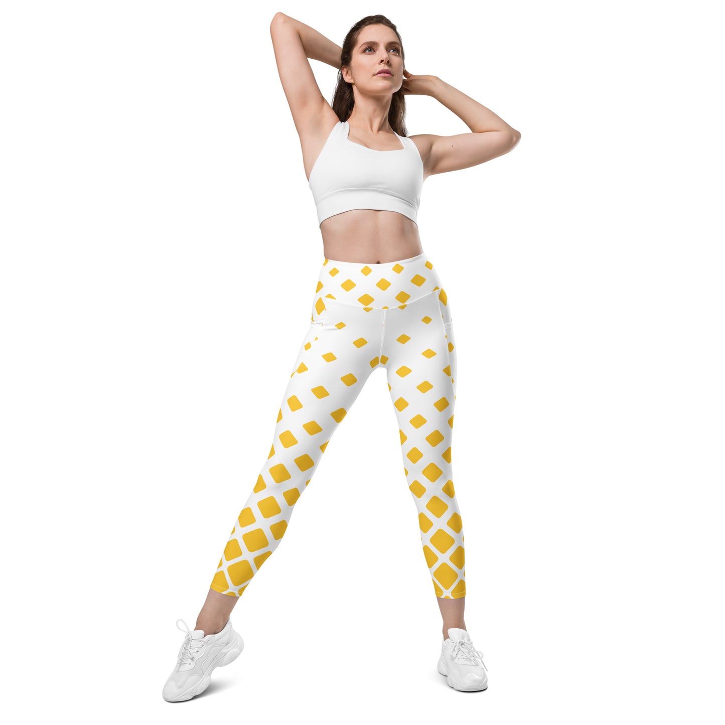 Yellow Gradient Leggings with pockets