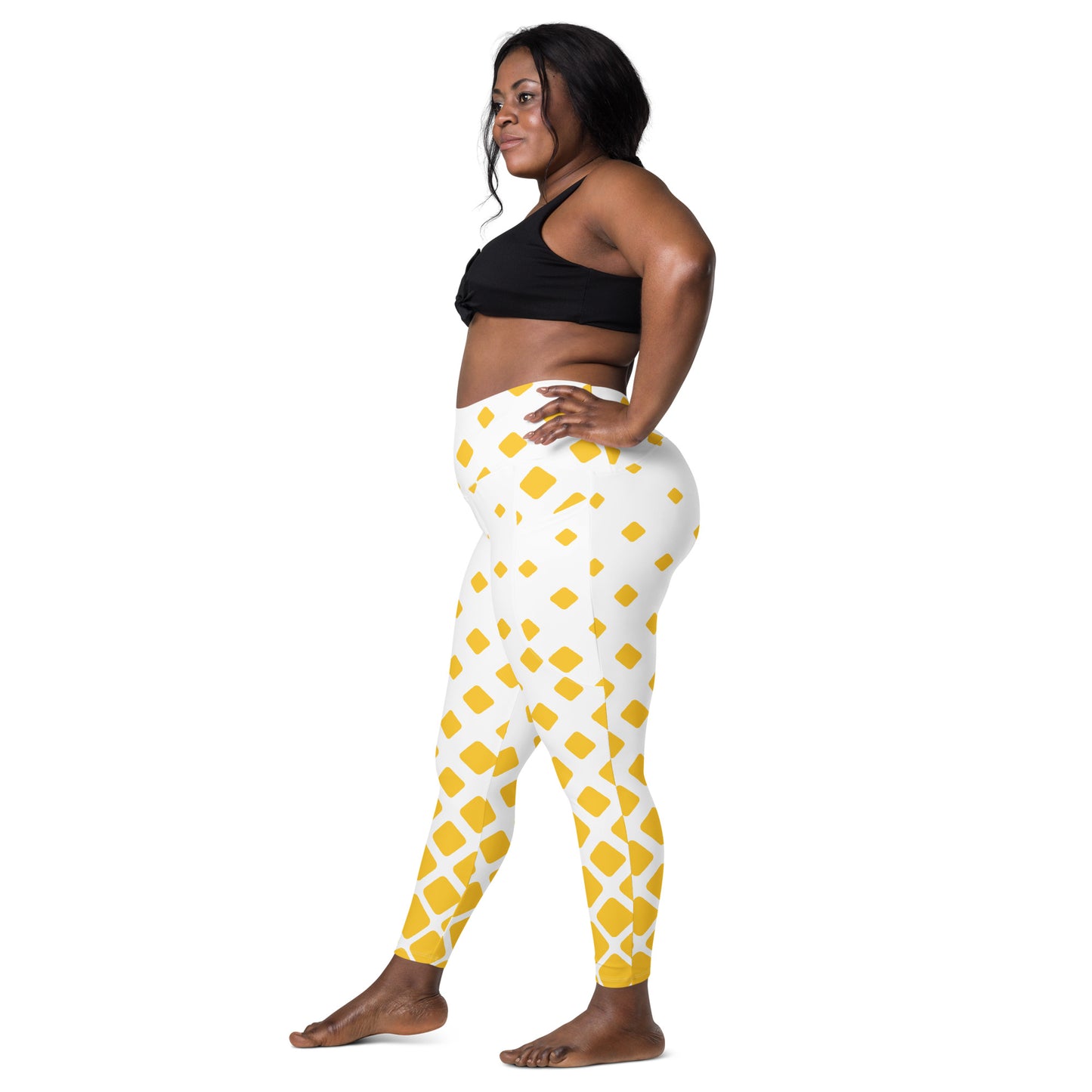 Yellow Gradient Leggings with pockets