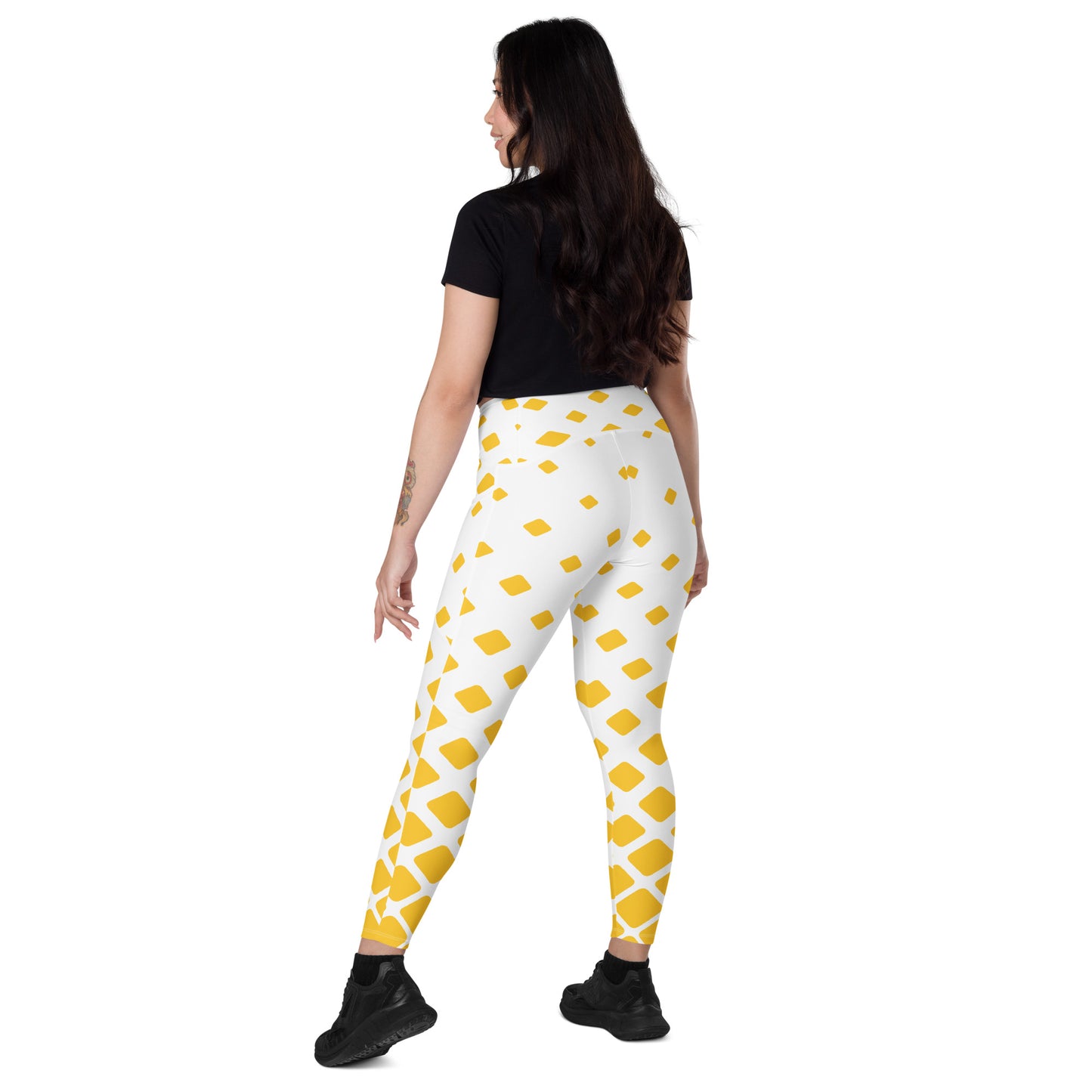 Yellow Gradient Leggings with pockets