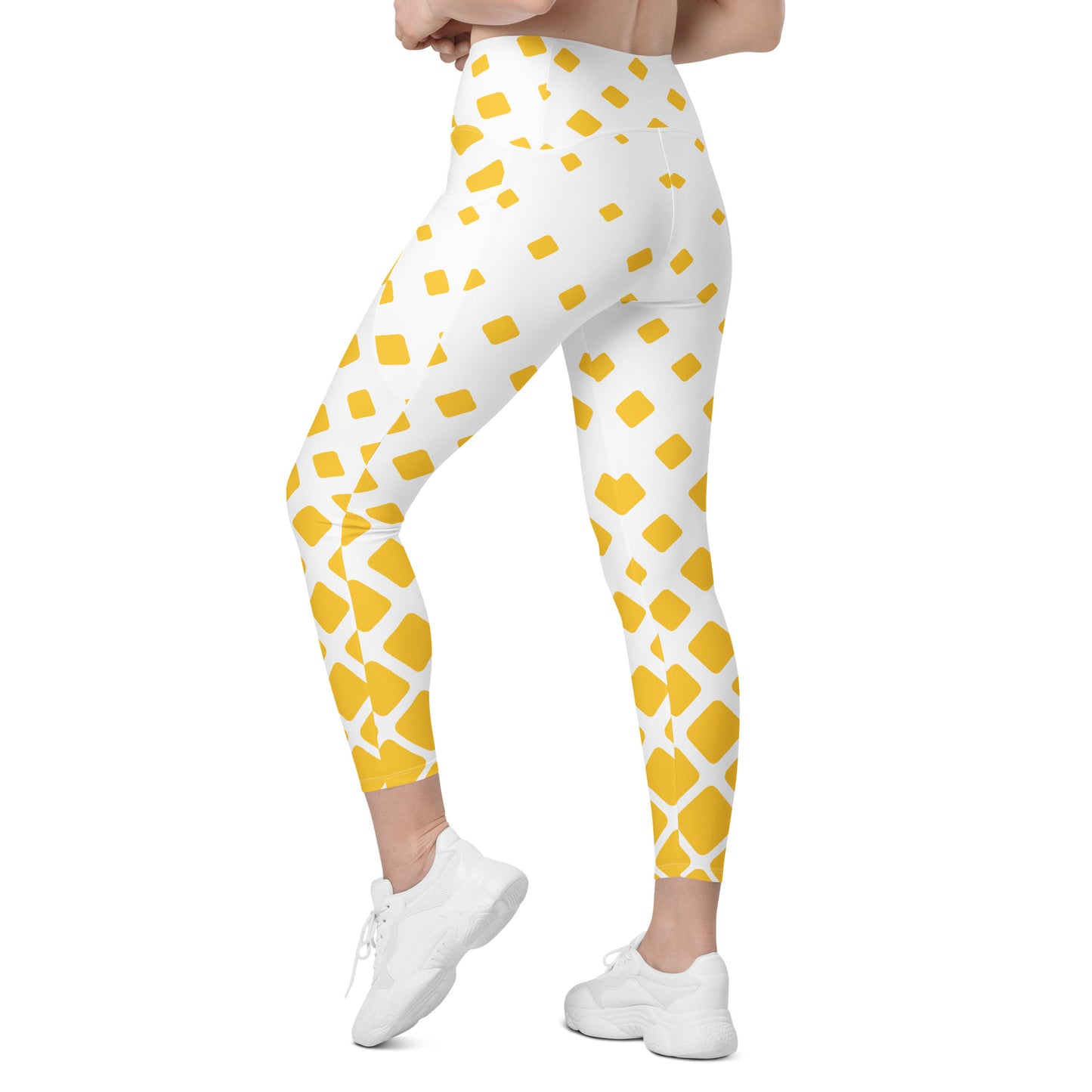 Yellow Gradient Leggings with pockets