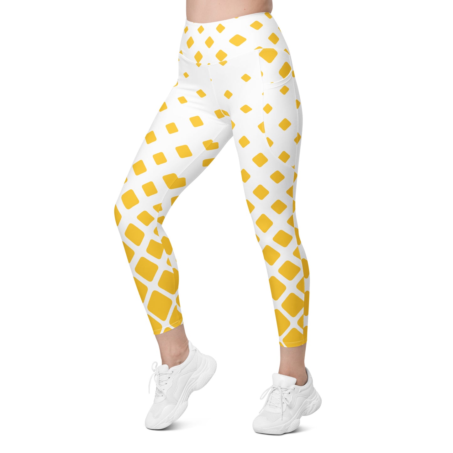 Yellow Gradient Leggings with pockets