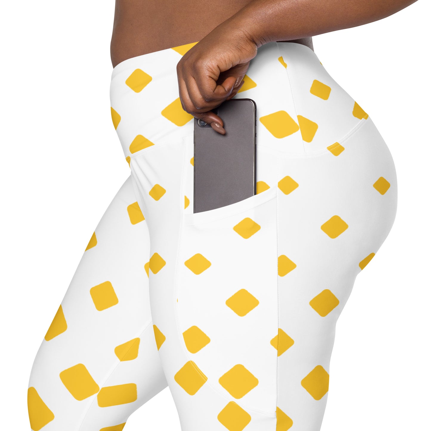 Yellow Gradient Leggings with pockets