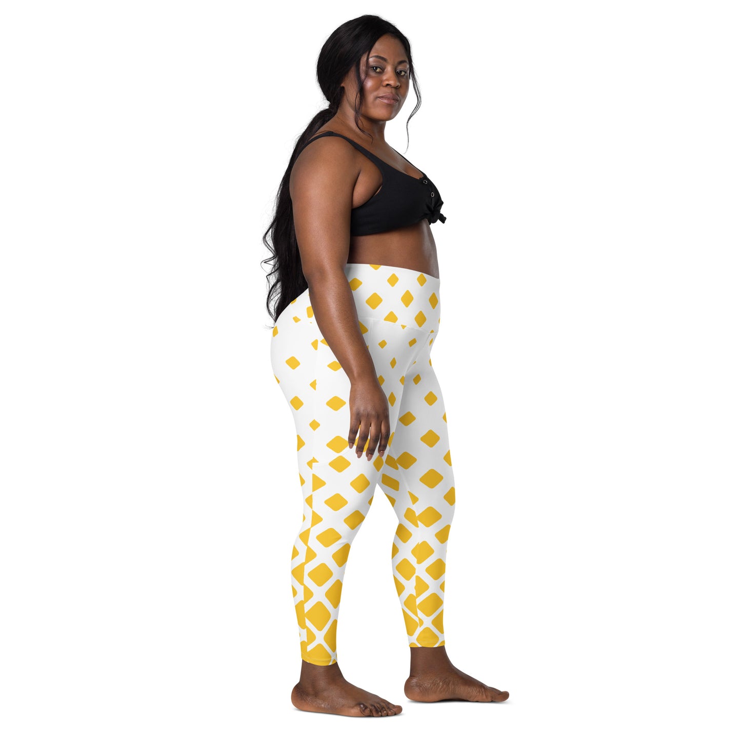 Yellow Gradient Leggings with pockets