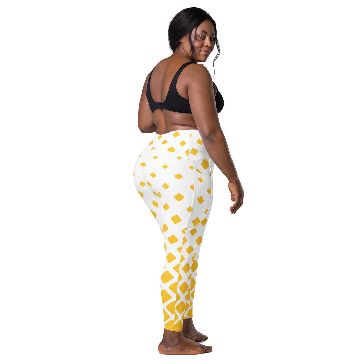Yellow Gradient Leggings with pockets