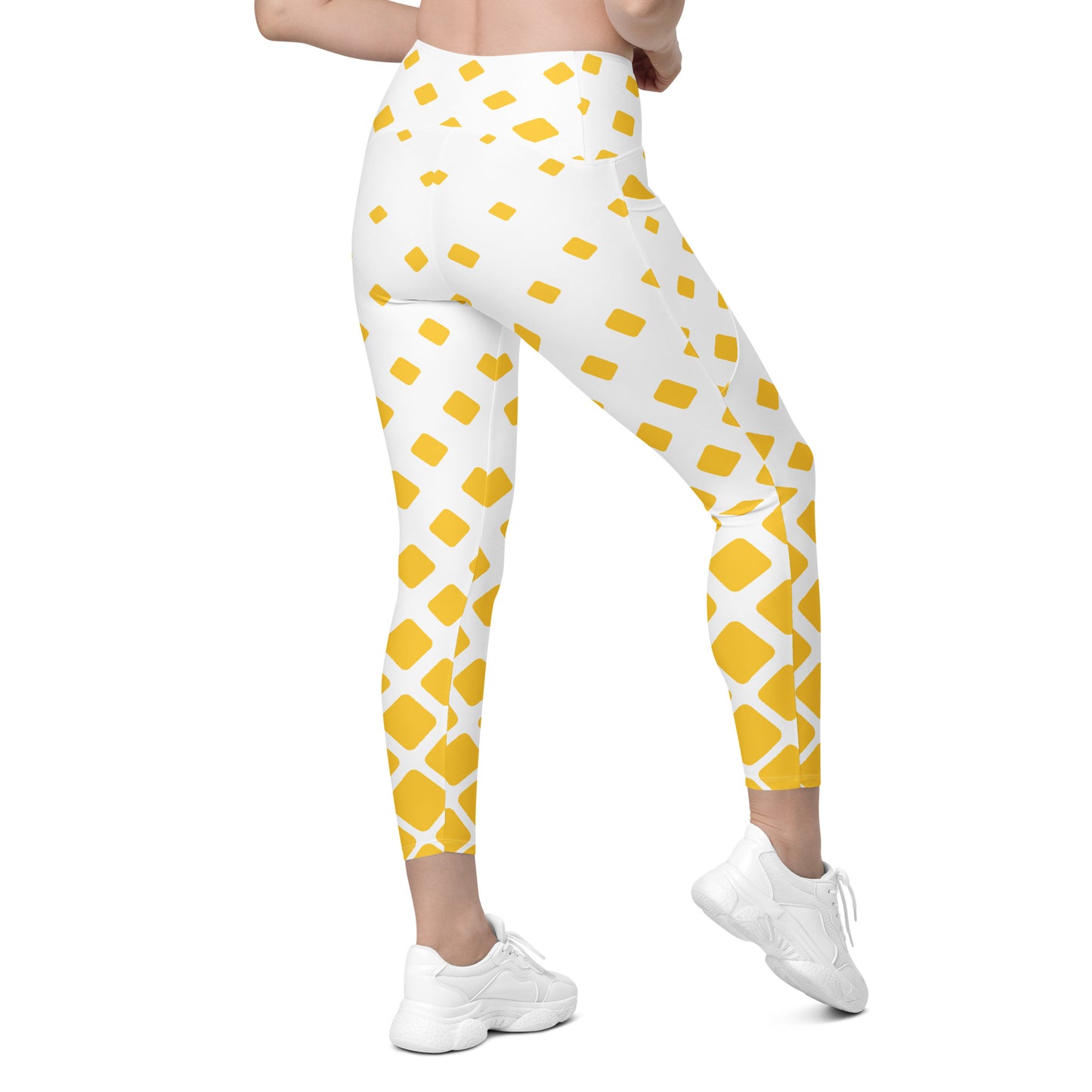 Yellow Gradient Leggings with pockets