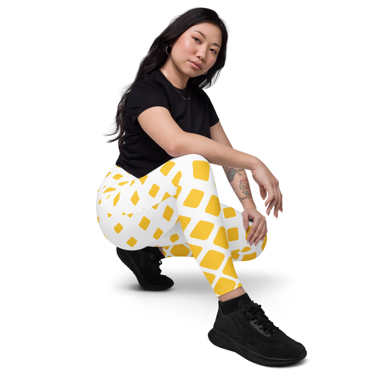 Yellow Gradient Leggings with pockets