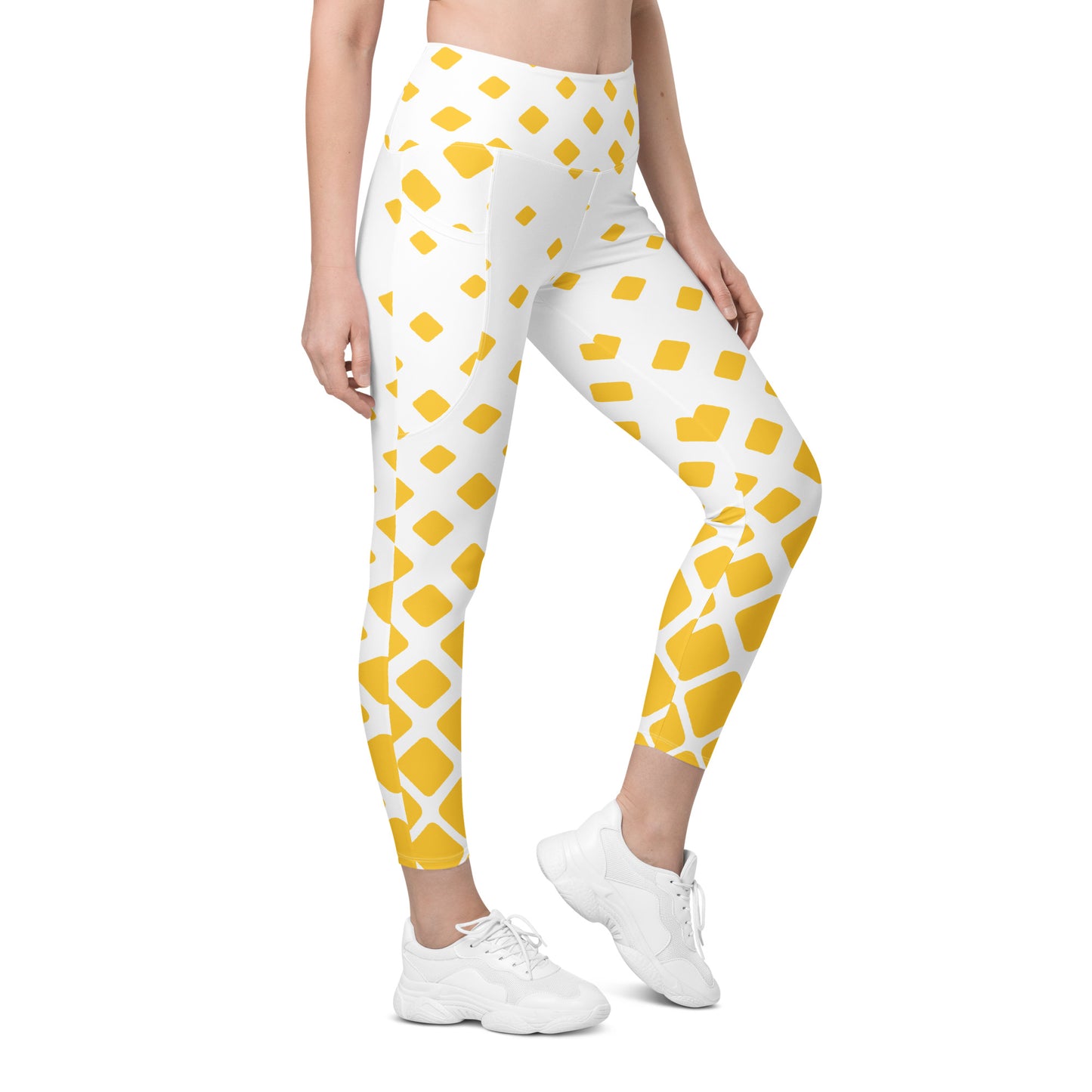 Yellow Gradient Leggings with pockets