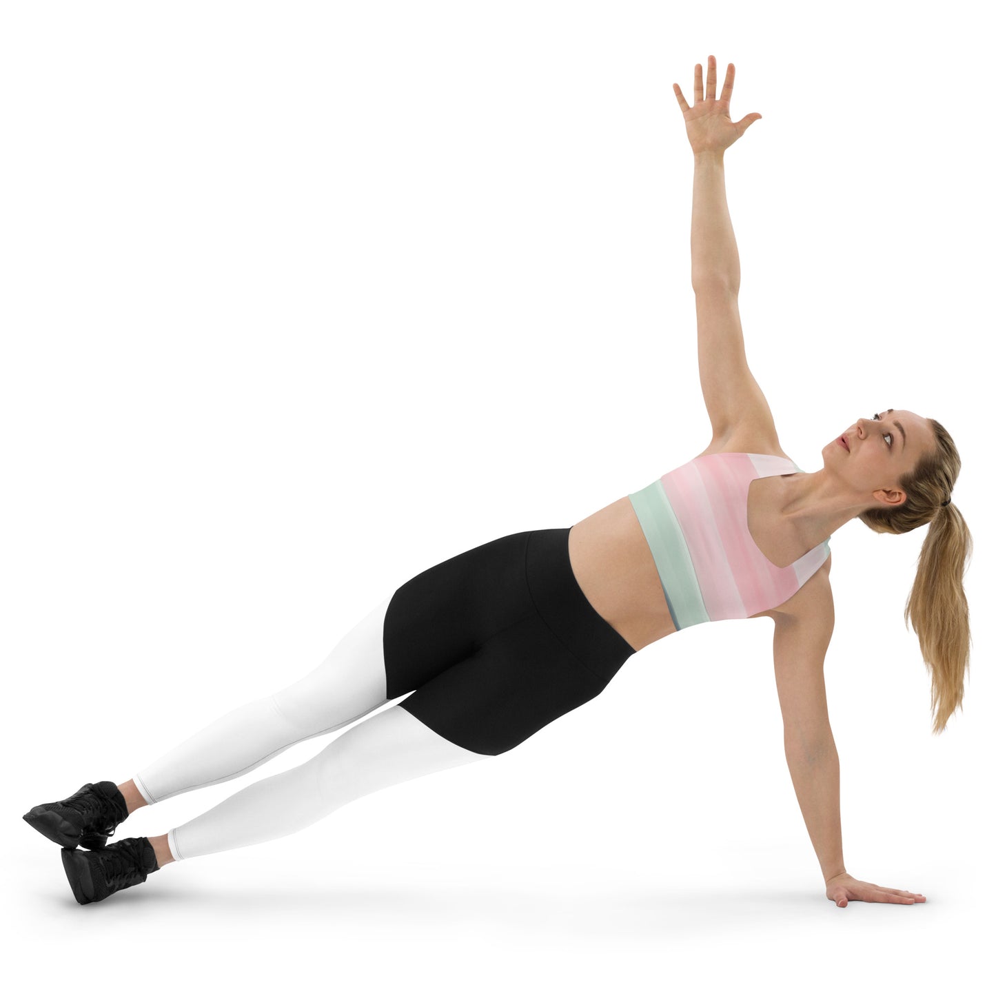 Watercolored Longline sports bra
