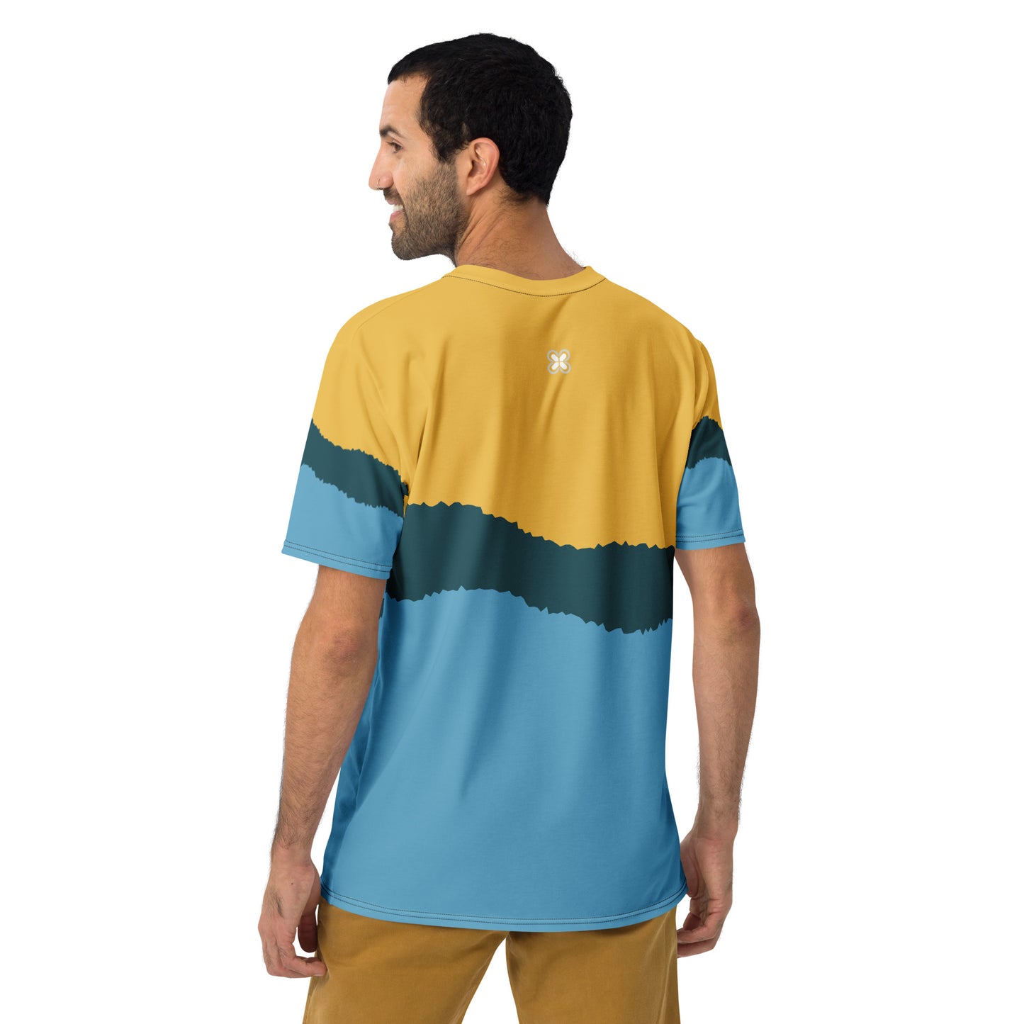 Blue-&-Yellow Blur Men's t-shirt