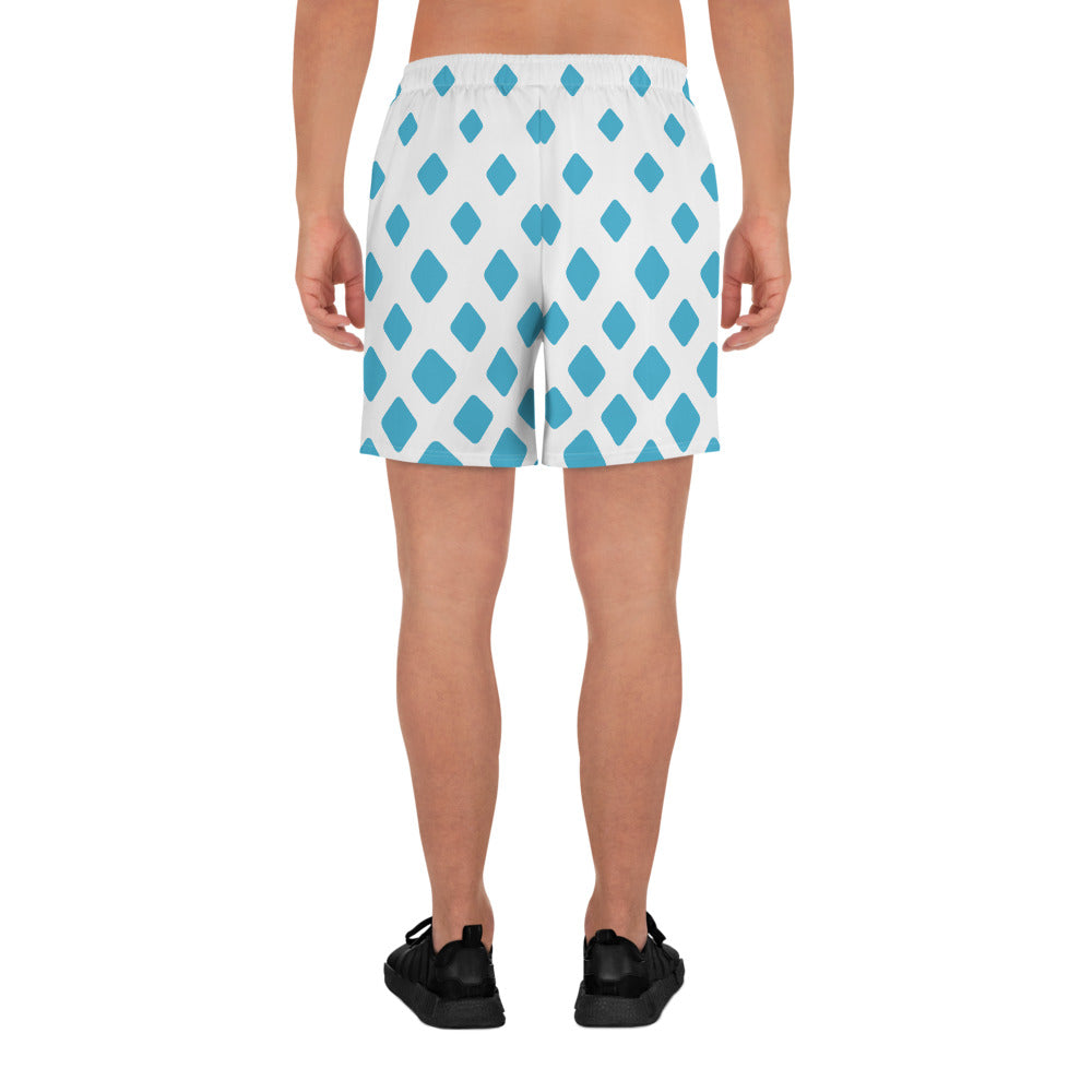 Blue Diamond Gradient Men's Recycled Athletic Shorts