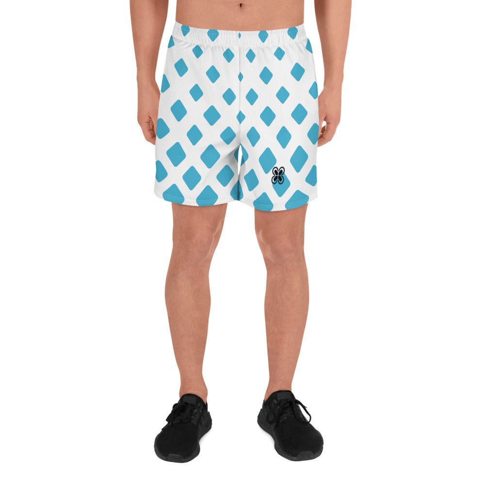 Blue Diamond Gradient Men's Recycled Athletic Shorts
