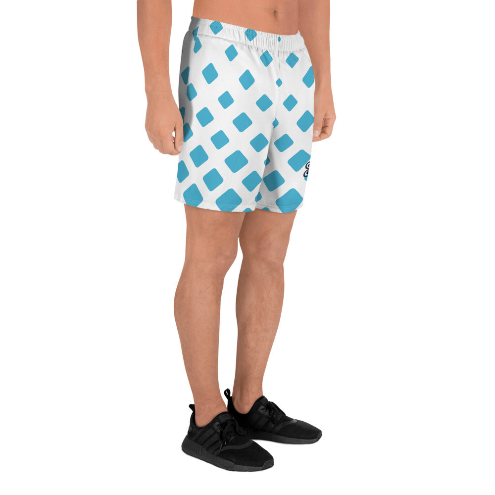 Blue Diamond Gradient Men's Recycled Athletic Shorts