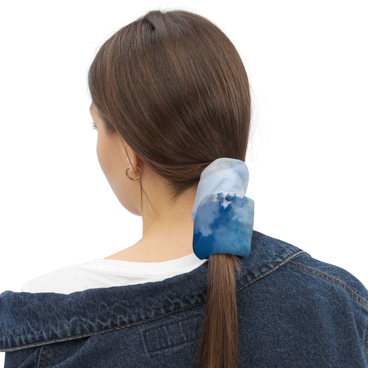 Tie-Dye-Blue Neck Gaiter
