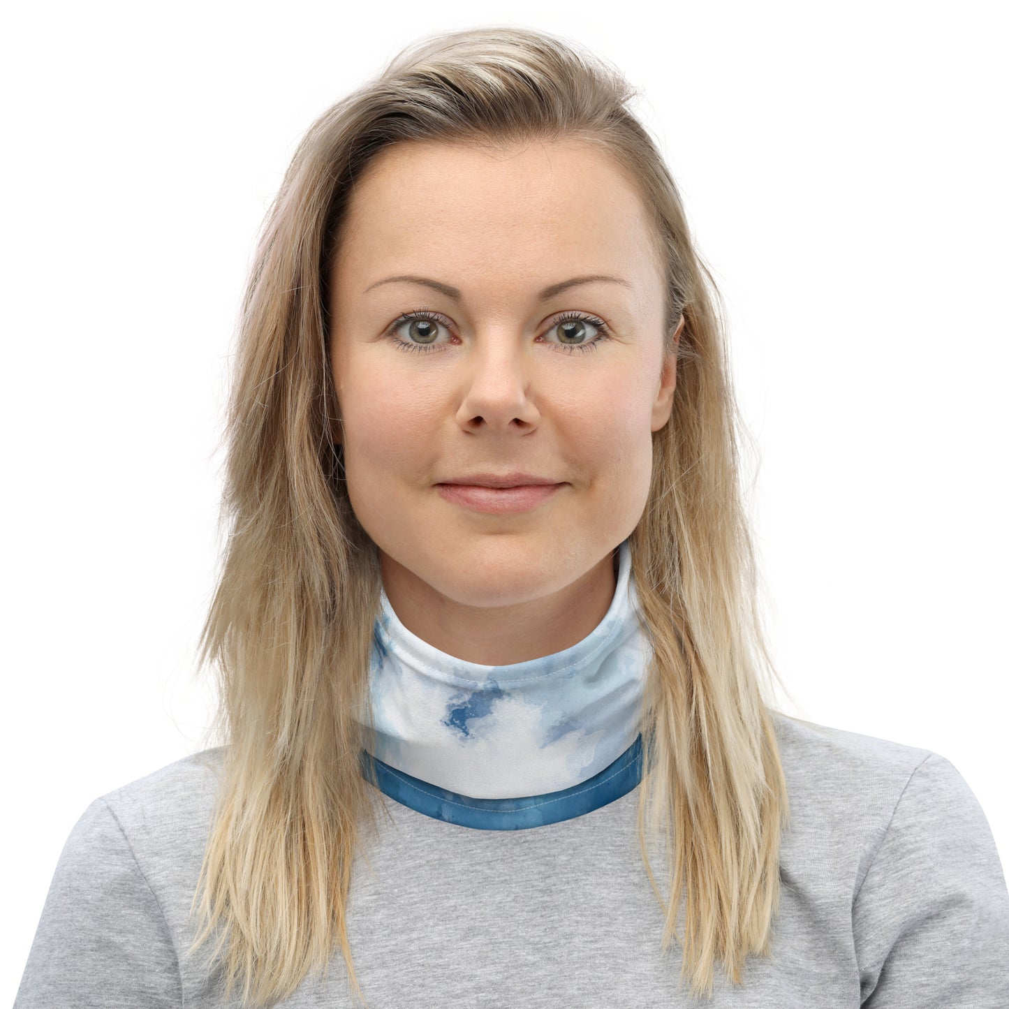 Tie-Dye-Blue Neck Gaiter