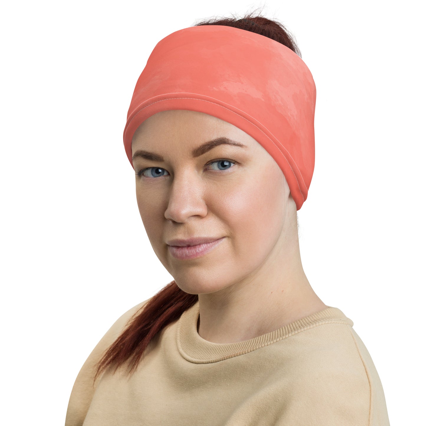 Pink-Tie-Dye Neck Gaiter