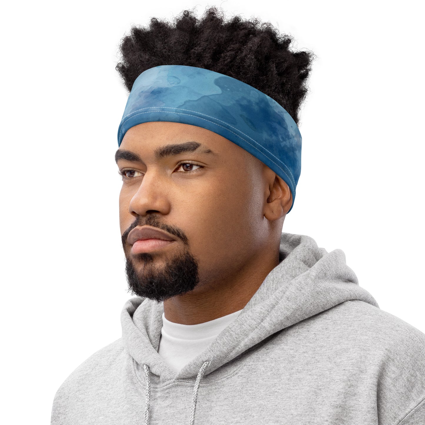 Tie-Dye-Blue Neck Gaiter