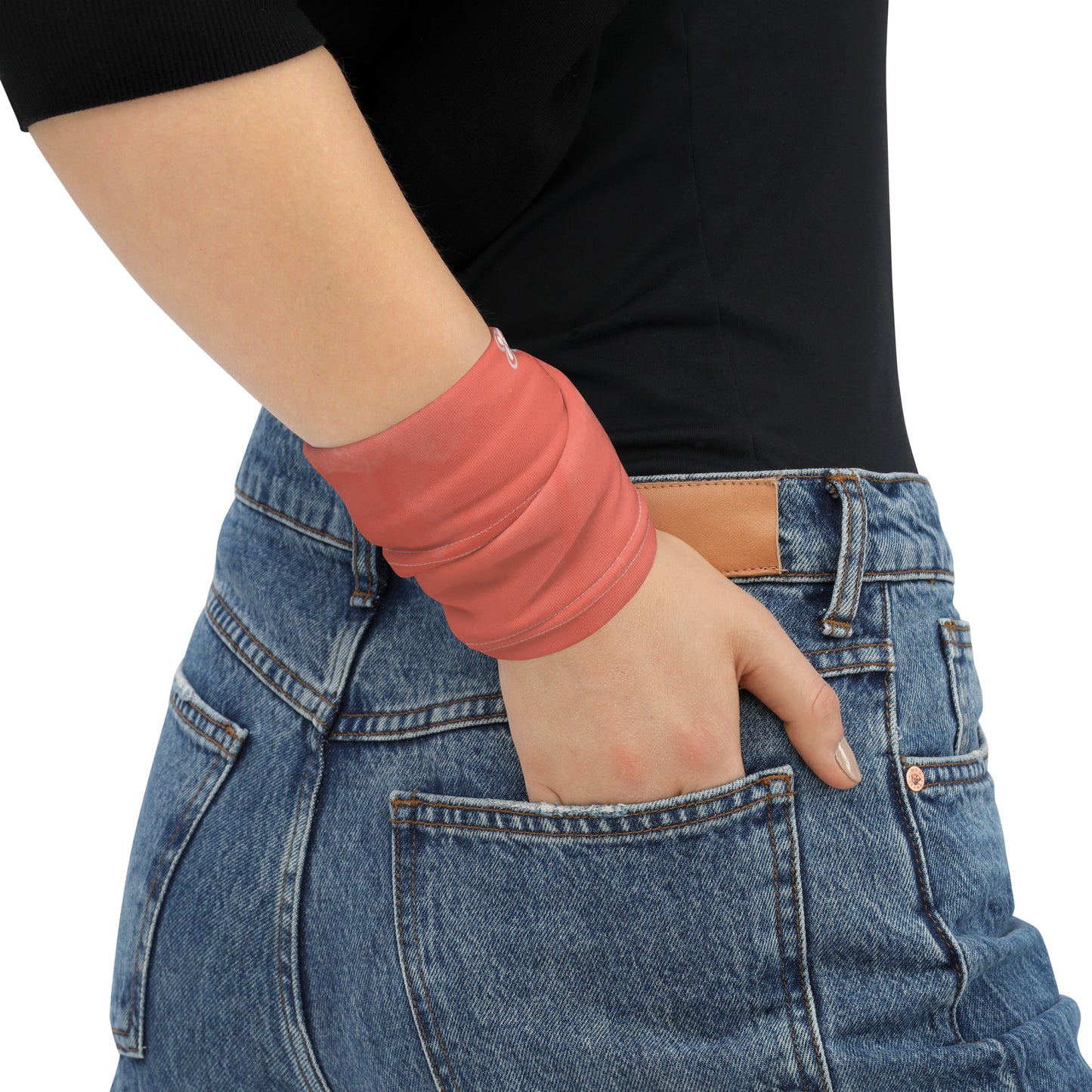 Pink-Tie-Dye Neck Gaiter