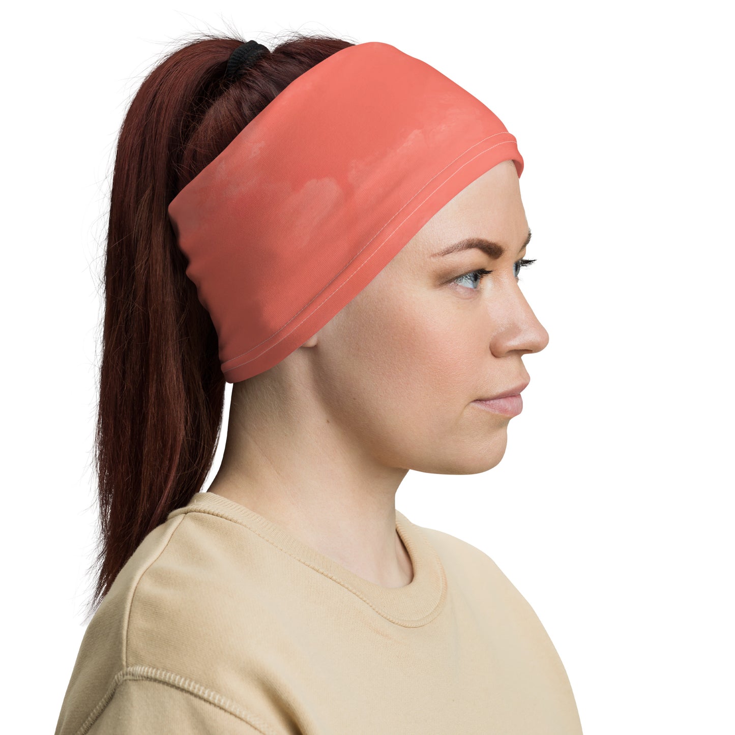 Pink-Tie-Dye Neck Gaiter