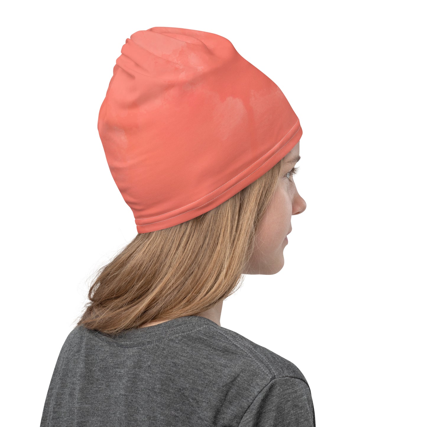 Pink-Tie-Dye Neck Gaiter