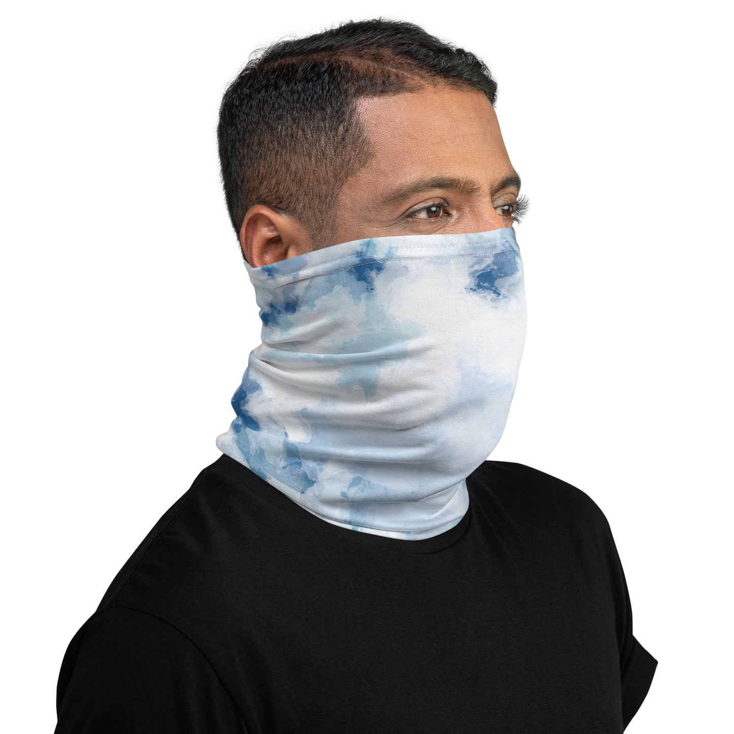 Tie-Dye-Blue Neck Gaiter