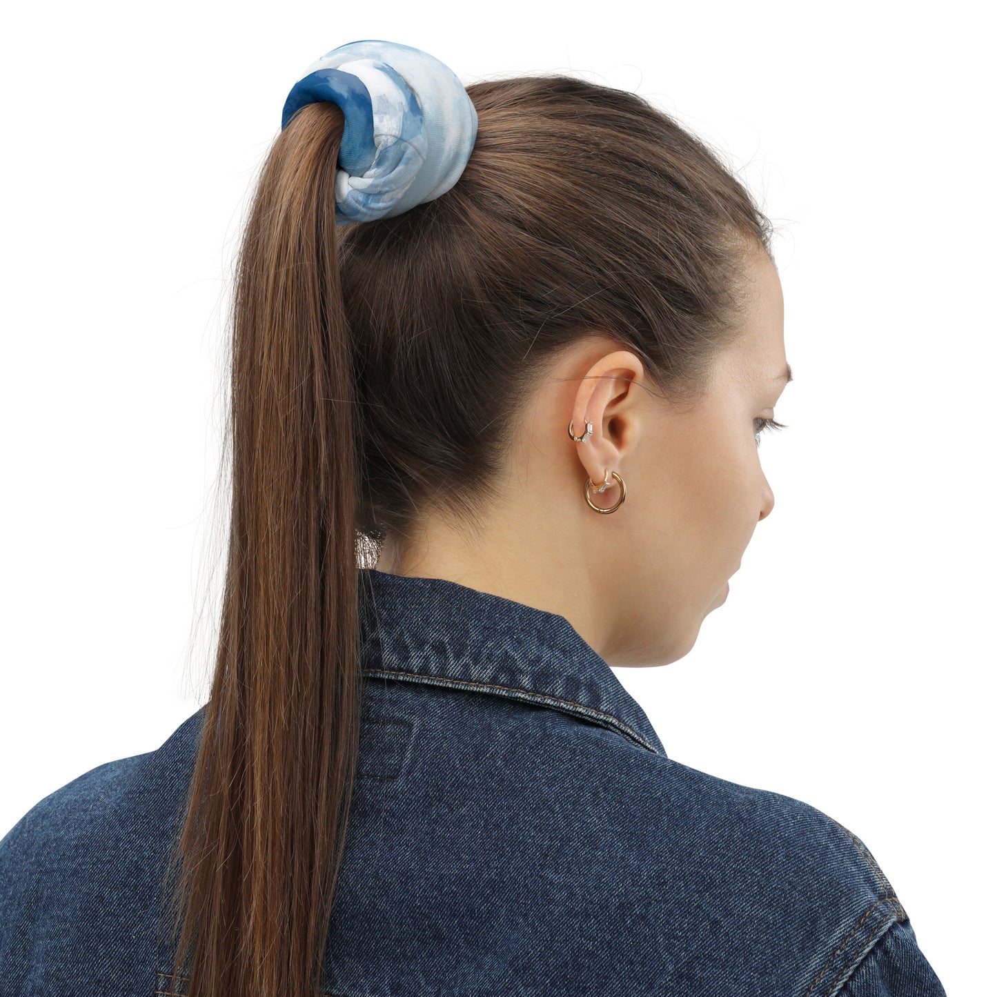 Tie-Dye-Blue Neck Gaiter