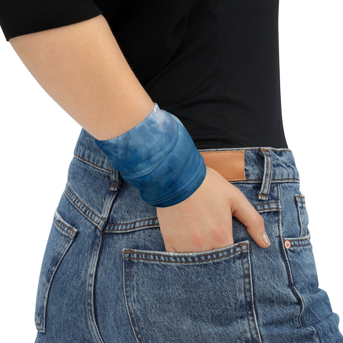 Tie-Dye-Blue Neck Gaiter