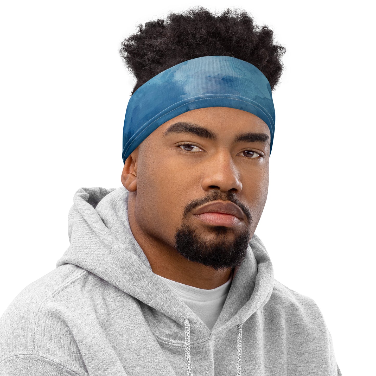 Tie-Dye-Blue Neck Gaiter